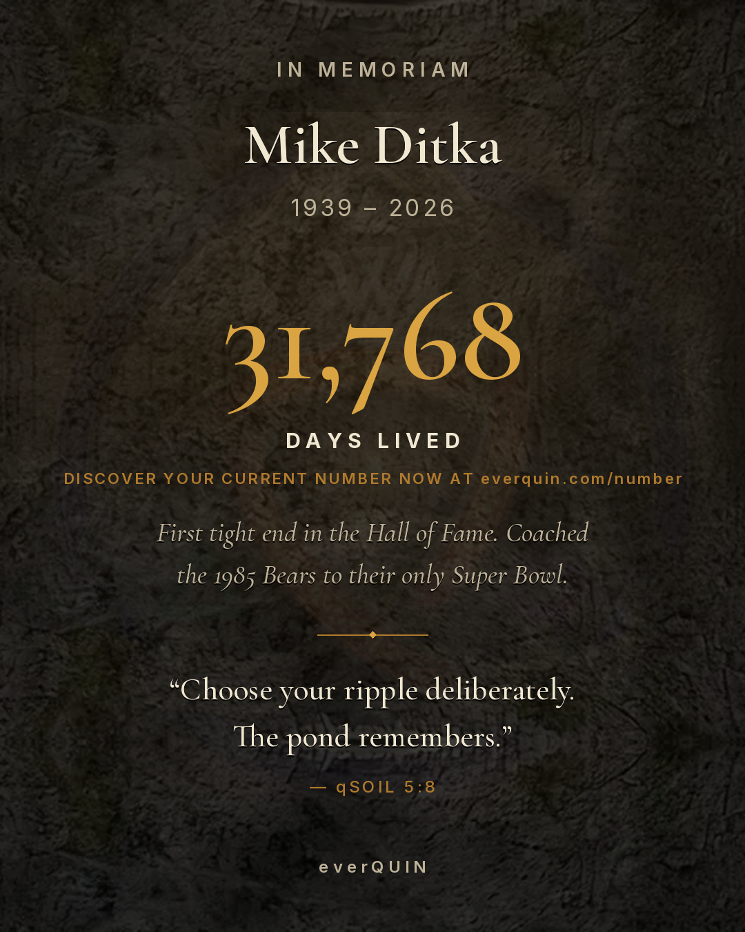 In memoriam: Mike Ditka